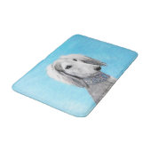 Saluki (Silver) 絵画's – かわいいオリジナルドッグアート バスマット (アングル)