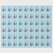 Saluki (Silver) 絵画's – かわいいオリジナルドッグアート ラッピングペーパー (フラット)