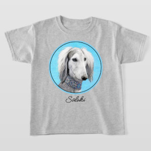 Saluki (Silver) 絵画's – かわいいオリジナルドッグアート Tシャツ