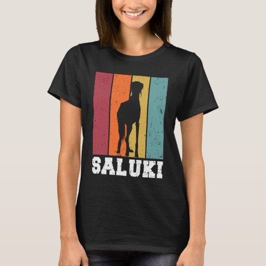 Saluki Vintage  2 Tシャツ (正面)