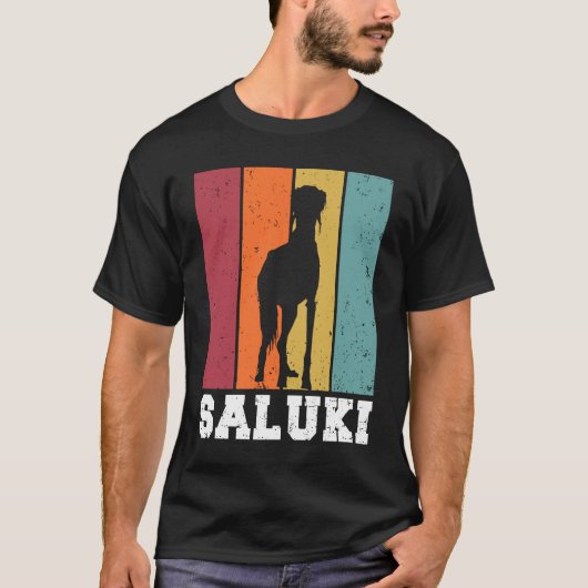 Saluki Vintage  2 Tシャツ (正面)