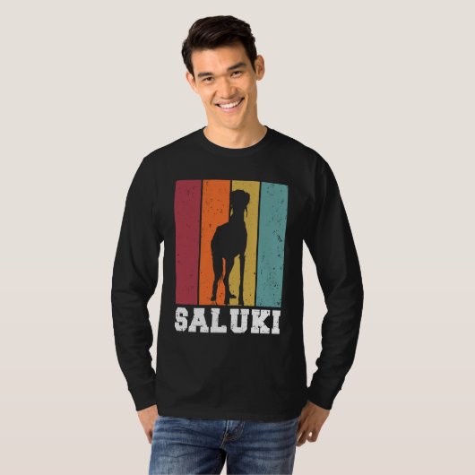 Saluki Vintage 2 Tシャツ (正面フル)