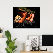 Salute Poster ポスター (ホームオフィス)