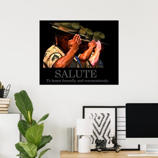 Salute Poster ポスター (ホームオフィス)