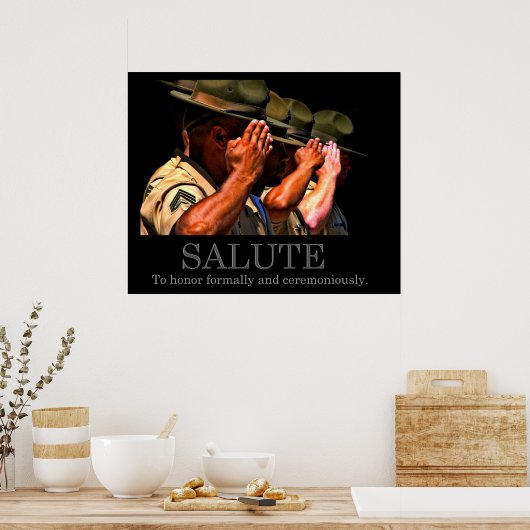 Salute Poster ポスター (キッチン)