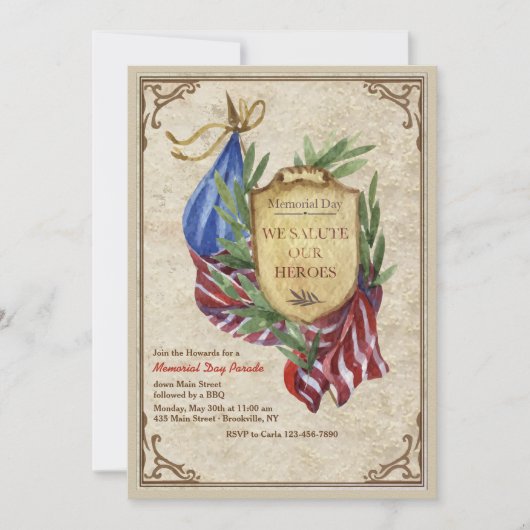 『Salute To Eur Heroes』招待状 招待状 (正面)