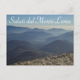 Saluti dal Monte Lema(サルティダルモンテレマ) – スイスのポストカード ポストカード