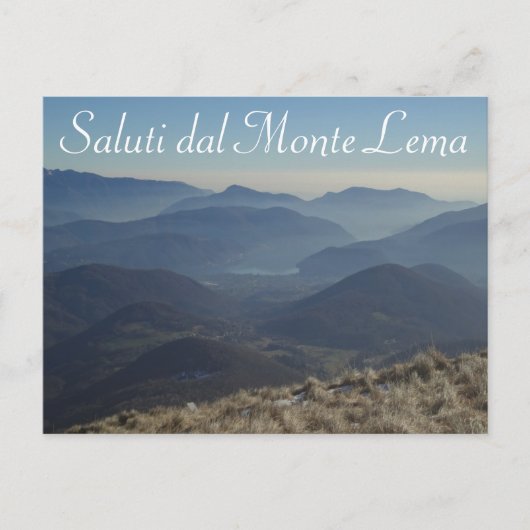 Saluti dal Monte Lema（サルティダルモンテレマ） – スイスのポストカード ポストカード (正面)