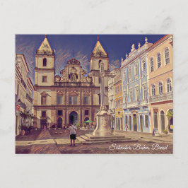 Salvador, Bahia, Brasil, Igreja São Francisco Art ポストカード
