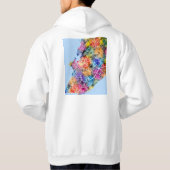 Salvador Brazil City Map パーカ (裏面)