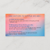 Salvation ABC's Christian Evangelism Gospel KJV  名刺 (正面)