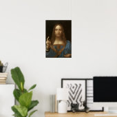 Salvator Mundi by Leonardo da Vinci ポスター (ホームオフィス)