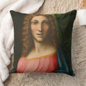Salvator Mundi、c. 1515年(パネルの油) クッション (ブランケット)