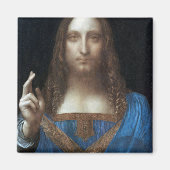 Salvator Mundi, Jesus Christ, Leonardo da Vinci マグネット (正面)