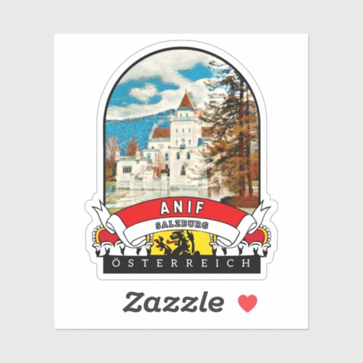 Salzburg Anif Österreich Souvenir シール (シート)