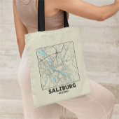 Salzburg, Austria City Map Tote Bag トートバッグ