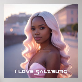 SALZBURG - AUSTRIA - I LOVE SALZBURG ポスター