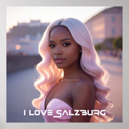 SALZBURG - AUSTRIA - I LOVE SALZBURG ポスター (正面)