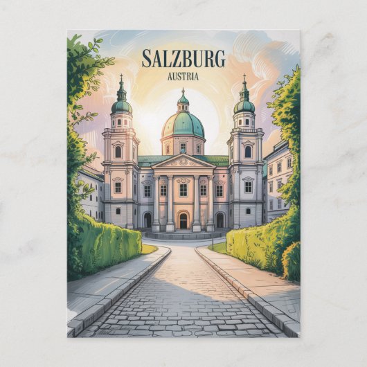 Salzburg Austria Postcard ポストカード (正面)