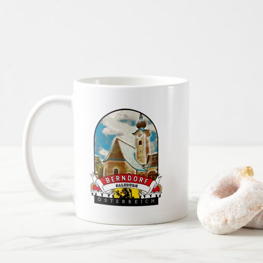 Salzburg Berndorf Österreich Souvenir コーヒーマグカップ (ドーナツ)