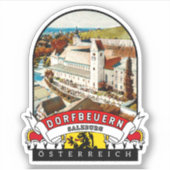 Salzburg Dorfbeuern Österreich Souvenir  シール (正面)