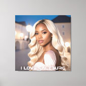 SALZBURG - I LOVE SALZBURG キャンバスプリント (正面)
