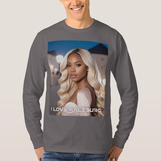 SALZBURG - I LOVE SALZBURG Tシャツ (正面)
