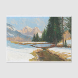 Salzburger Alps-View，冬のデコページ 薄葉紙