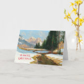 Salzburger Alps-View,冬 カード (黄色い花)