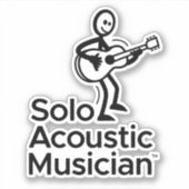 SAMロゴカスタム切り4"x4"ステッカー シール (正面)