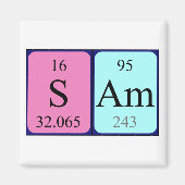Sam周期表名磁石 マグネット (正面)