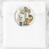 Sam the Hedgehog – ステッカー#1 ラウンドシール (バッグ)