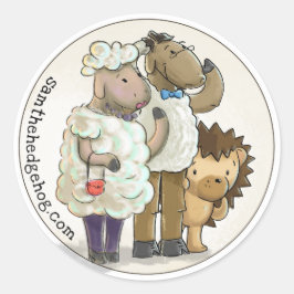 Sam the Hedgehog – ステッカー#1 ラウンドシール