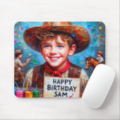 SAM to Zany Cowboy誕生日ギフト~ マウスパッド (マウス)