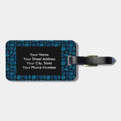 SAMAの荷物のラベル-モザイク芸術 ラゲッジタグ (裏面横)