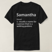 SAMANTHA Definition Personalized Funny Birthday Gi Tシャツ (デザイン正面)