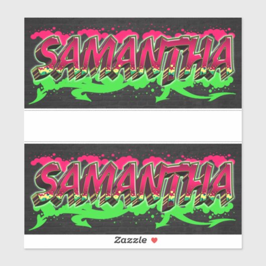 Samantha Vorname Name Graffiti Aufkleber Sticker シール (シート)