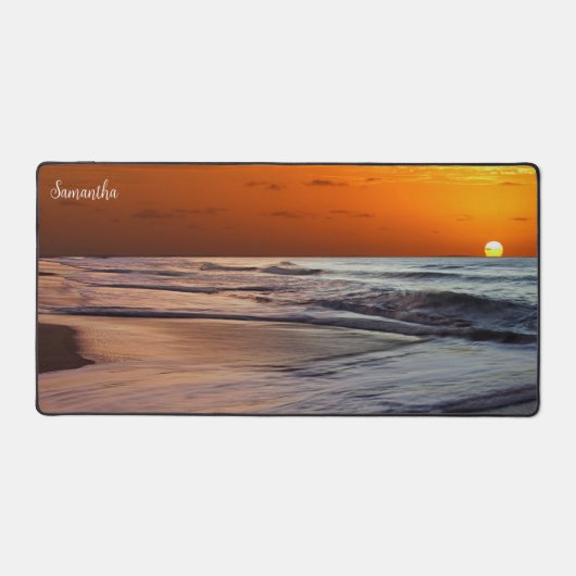Samantha's Beachy Sunset Desk Pad デスクマット (正面)