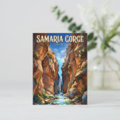 Samaria Gorge Greece ポストカード (スタンド正面)