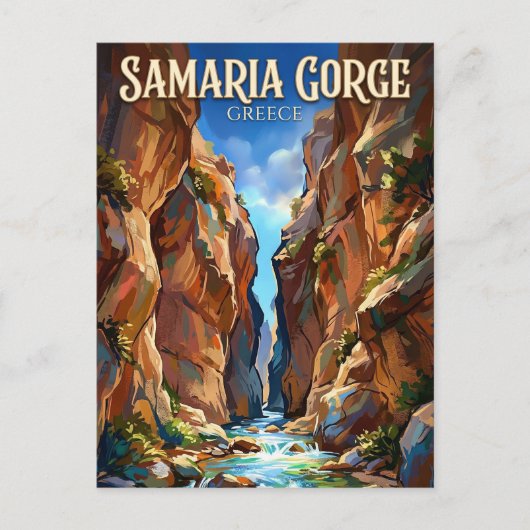 Samaria Gorge Greece ポストカード (正面)