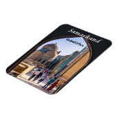 Samarkand,ウズベキスタン – シャイ・ジンダのネクロポリス マグネット (左側)