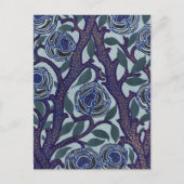 Samarkand inspired Floral Pattern Art Nouveau ポストカード (正面)