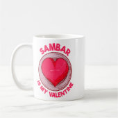 Sambar Is My Valentine Stew Vegetable Dish Humor  コーヒーマグカップ (左)
