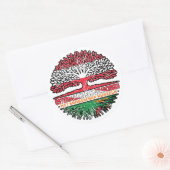 Sambia Sambisch Österreichisch Baum ラウンドシール (封筒)