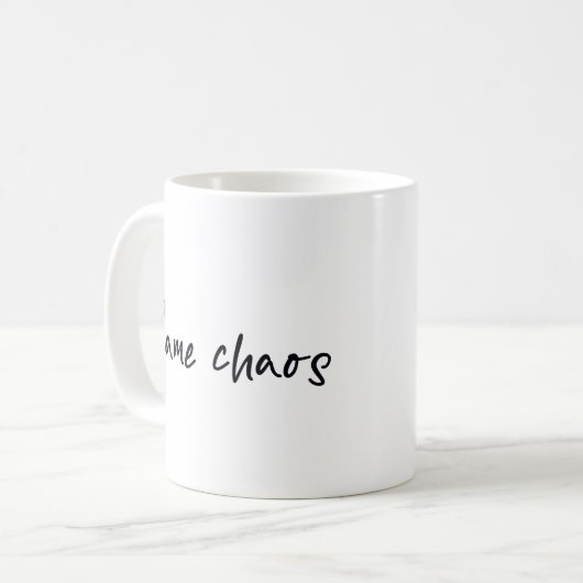 Same chaos コーヒーマグカップ (正面左)