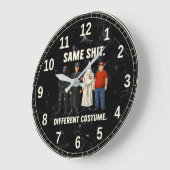 Same Different Costume ラージ壁時計 (傾斜)