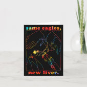 Same Eagles New Liver Funny Apparel  カード (正面)