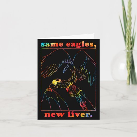 Same Eagles New Liver Funny Apparel  カード (正面)