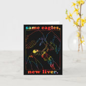 Same Eagles New Liver Funny Apparel  カード (黄色い花)