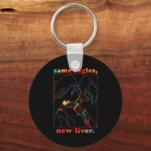 Same Eagles New Liver Funny Apparel キーホルダー (正面)